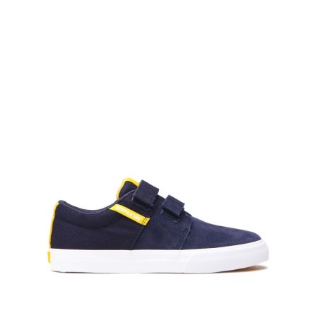 Supra Stacks II Vulc Velcro - Παιδικα Αθλητικα Παπουτσια - Σκουρο Μπλε (GR8764)
